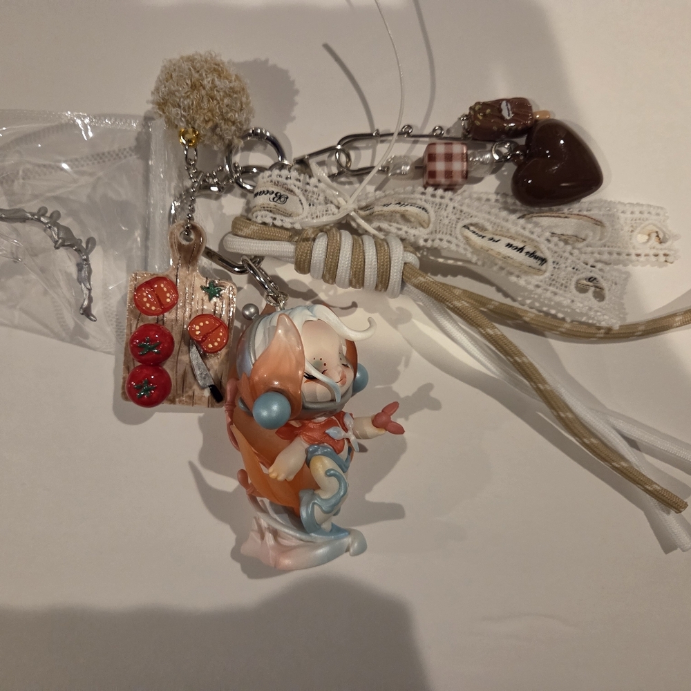 Charming Multicolor Keychain Accessory